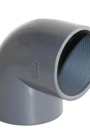 Pimtas knie 90°, pvc, 2x binnendraad, 16 bar, ½" - Populair
