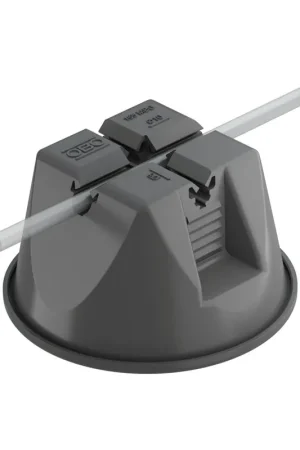 Extra korting | OBO dakleidinghouder voor platte daken, 8 - 10 mm, polyamide/polyetheen, zwart