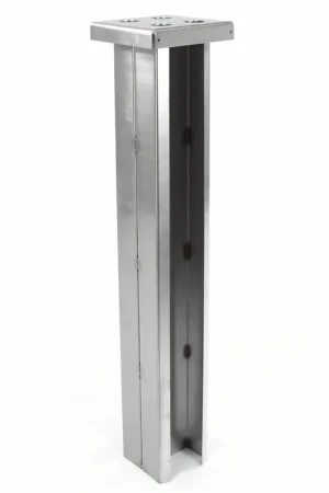 Maspla funderingspaal voor Maspla modulaire servicezuil, rvs 304, l x b x h = 165,5 x 162,5 x 803 mm - Voordeelprijs