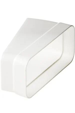 Nedco bocht 15°, horizontaal, voor keukenventilatie, pvc, type Eco+, mof x spie, 220 x 90 mm | Bestelbaar
