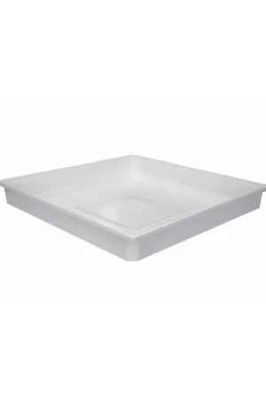 Bestel nu - Nedco lekbak voor vaatwasser en wasmachine, pp, type Standaard, 700 x 700 x 100 mm, wit