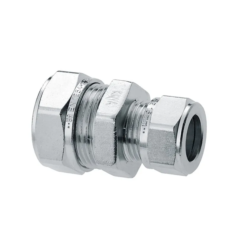 Beste prijs - Bonfix verloopkoppeling, messing vertind, 2x knel, Kiwa, Gastec QA, 15 x 12 mm