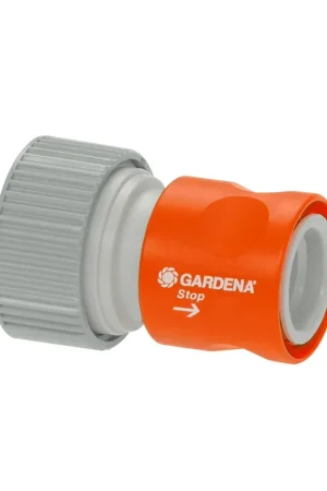 Premiumkwaliteit - Gardena slangstuk Prof-System, met waterstop, ¾"