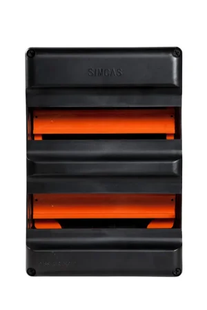 Meest verkocht - Simcast ledige kast, inclusief aardrail, type A, 330 mm x 220 mm (ledig), 24 module
