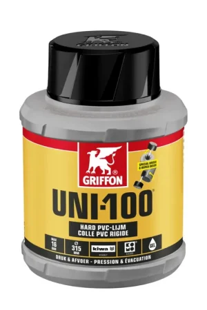 Griffon hard pvc lijm, Uni-100, bus à 250 ml | Direct leverbaar