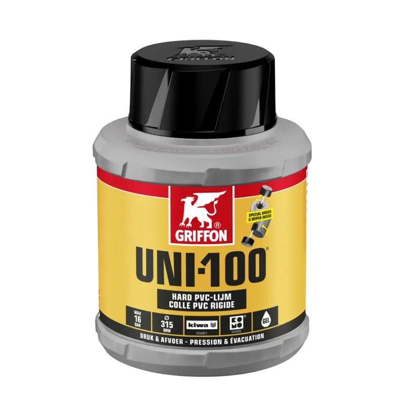 Griffon hard pvc lijm, Uni-100, bus à 250 ml | Direct leverbaar