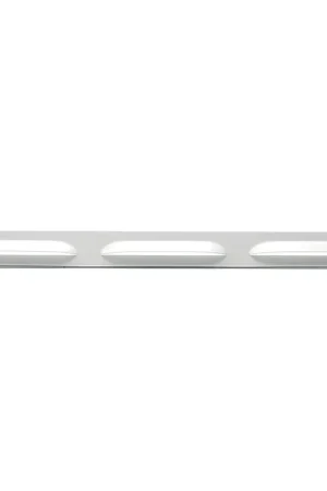 Koop vandaag | Nedco schoepenrooster, aluminium, kleine schoepen, omgezette rand, 370 x 30 mm, wit