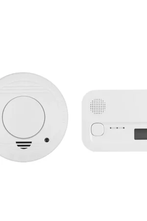 Nieuw gelanceerd - Smartwares brandveiligheidsset, rook- en koolmonoxide melder, type RM250 en FGA-1304