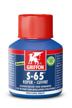 Griffon soldeervloeistof, S-65, Kiwa, flacon à 80 ml - Spoedlevering