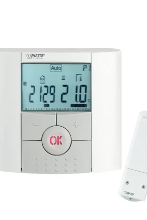 Watts digitale kamerthermostaat, draadloos systeem, Belux Pro RF, incl. ontvanger, programmeerbaar - Uitverkoop