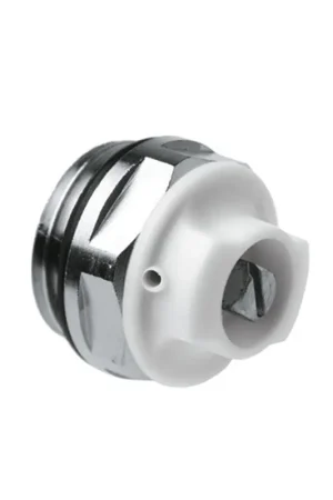 Bonfix radiatorstop, messing vernikkeld, met ontluchting, epdm o-ring, ½" - Bestel nu
