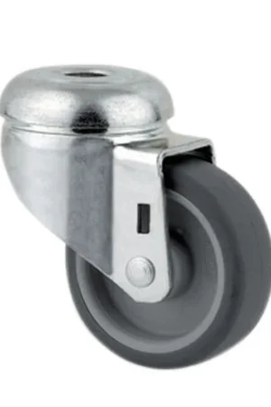 Expreslevering - TENTE zwenkwiel, thermoplastisch rubber, boutgatbevestiging, 50 mm, type 2470PJI050P30, zwart