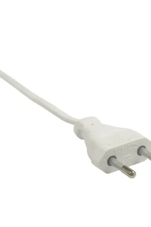 HK aansluitsnoer met euro stekker, ongeaard, wit, HH03VVH2F, 2x 0,75 mm², l = 1,5 m - Bestelbaar