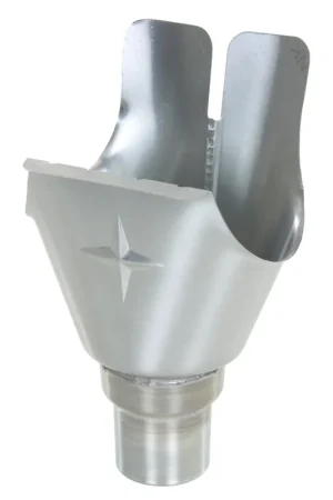 NTZ gootuitloop voor mastgoot, zink, model M25, 105, uitloop 60 mm - Snelle levering