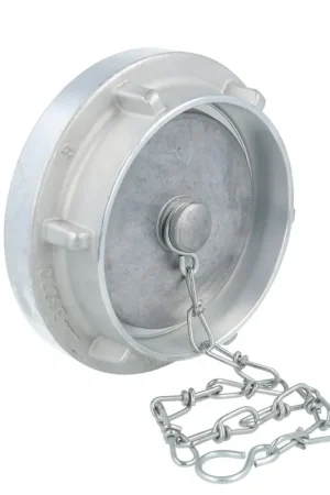 Pak je kans | Storz eindkap met ketting, aluminium, nok 81 mm