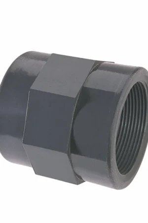 Net binnen - Pimtas inzet-schroefstuk, pvc, inwendig/uitwendig lijm x binnendraad, 16 bar, 63/75 mm x 2"