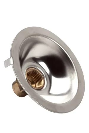Bonfix gevelkom, gepolijst rvs, inwendig capillair x binnendraad, ½" x 15 mm - Nieuw