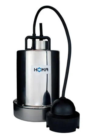 Homa dompelpomp voor schoon- en licht vervuild water, mantelgekoeld, C270WF Sensoflat, vlakzuig,230V - Uitverkoop