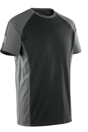Laatste dagen - Mascot Potsdam T-shirt, korte mouwen, zwart/donker antraciet, maat XS
