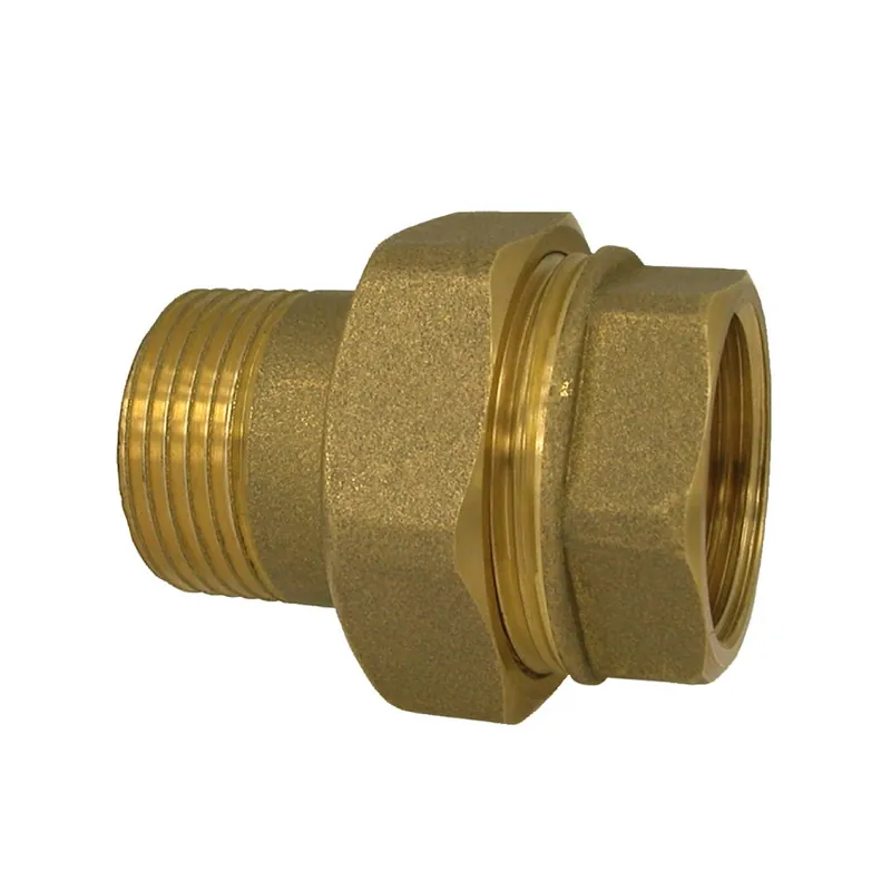 3-delige schroefkoppeling, messing, binnendraad x buitendraad, ½" x ½" | Scherpe prijs