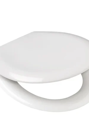Wisa closetzitting, type Centaur, 37,6 x 44 cm, deksel, rvs scharnier, montage onder, wit | Meest verkocht