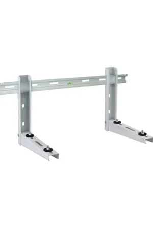 Canalit wandbeugel met schuifrail, staal, elektrolytisch verzinkt, 800 x 420 mm, grijswit | Aanrader
