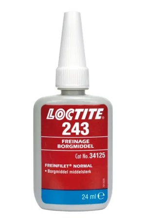 Laatste kans - Loctite 243 schroefdraadborging, medium sterkte, flacon à 24 ml