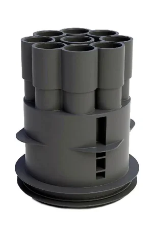 Attema centraaldoos, rond, type CA70R, met tape, 9x 16/19 mm, bodemzijde | Koop vandaag