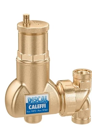 Caleffi Discal luchtafscheider, type 551, messing, 22 mm, 10 bar - Hoog gewaardeerd