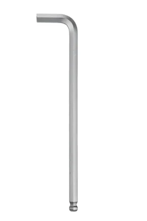 Promat inbussleutel, kogelkop, haaks, lang, S2-staal, l = 126 x 20 mm, sleutelmaat 3 mm | Veilig betalen
