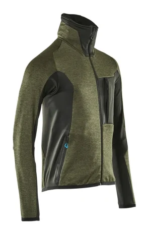 Mis het niet | Mascot Advanced fleece trui, mosgroen/zwart, maat L