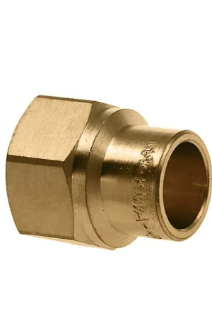 Bonfix schroefkoppeling, messing, binnendraad x inwendig capillair, kort, 1¼" x 35 mm | Beste prijs