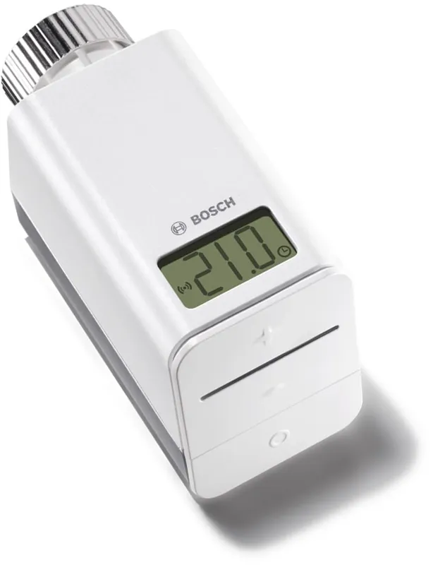 Aanbieding - Bosch thermostaatknop M30x1,5 elektromotor bereik 5-30°C met klokprogramma wit 7736701574