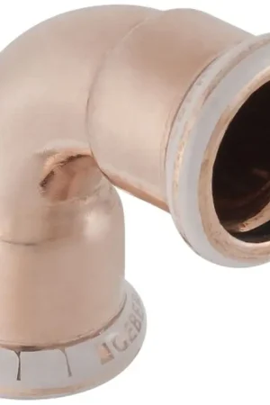 Zeer goed beoordeeld - Geberit Mapress bocht 90 graden koper met CIIR afdichtring 22mm x 22mm (persmof x persmof) 60104