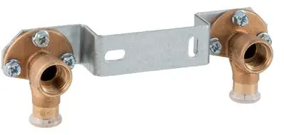 Zolang de voorraad strekt | Geberit Mapress geminibeugel 15 mm x 1/2" binnendraad brons 63473