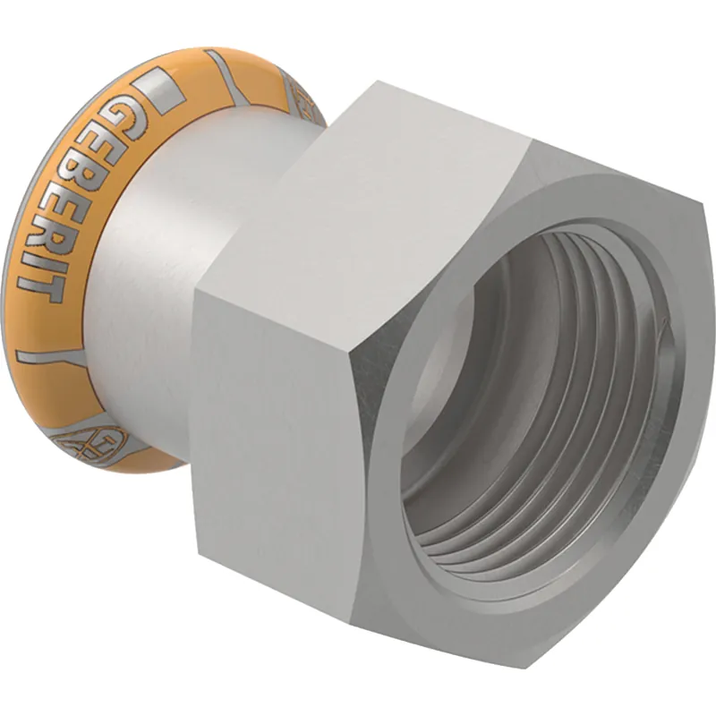 Geberit Mapress Therm rvs schroefbus m/BI 22-Rp1/2" - Laatste kans