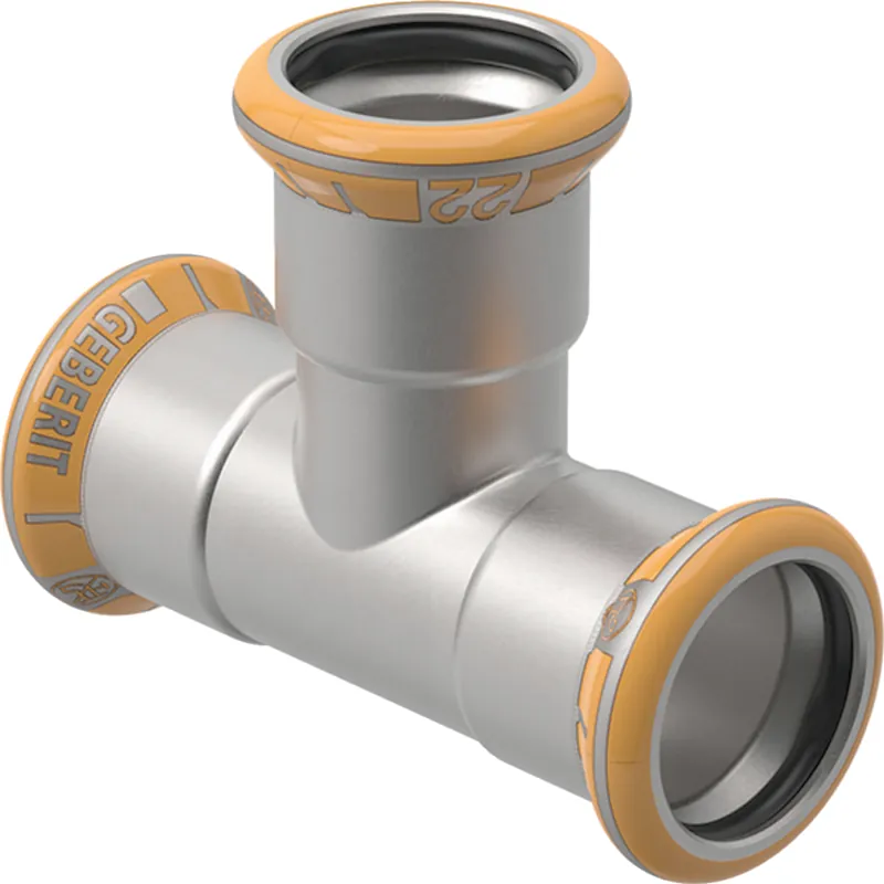 Hoge kwaliteit | Geberit Mapress Therm rvs T-stuk 88,9 mm