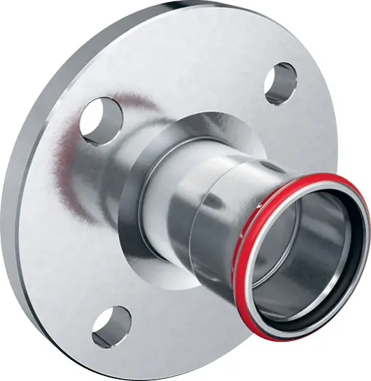 Geberit Mapress, Vaste overgangsflens, recht, 1-delig, PN10/16, C-staal, met CIIR afdichtring, 54mm (persmof) | Fabrieksprijs