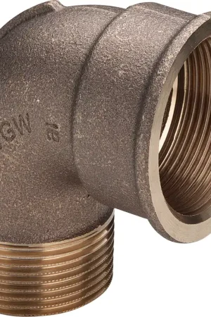 Zeer goed beoordeeld | Viega knie koppeling 1/2" x 1/2" 90gr brons (binnendraad x buitendraad)