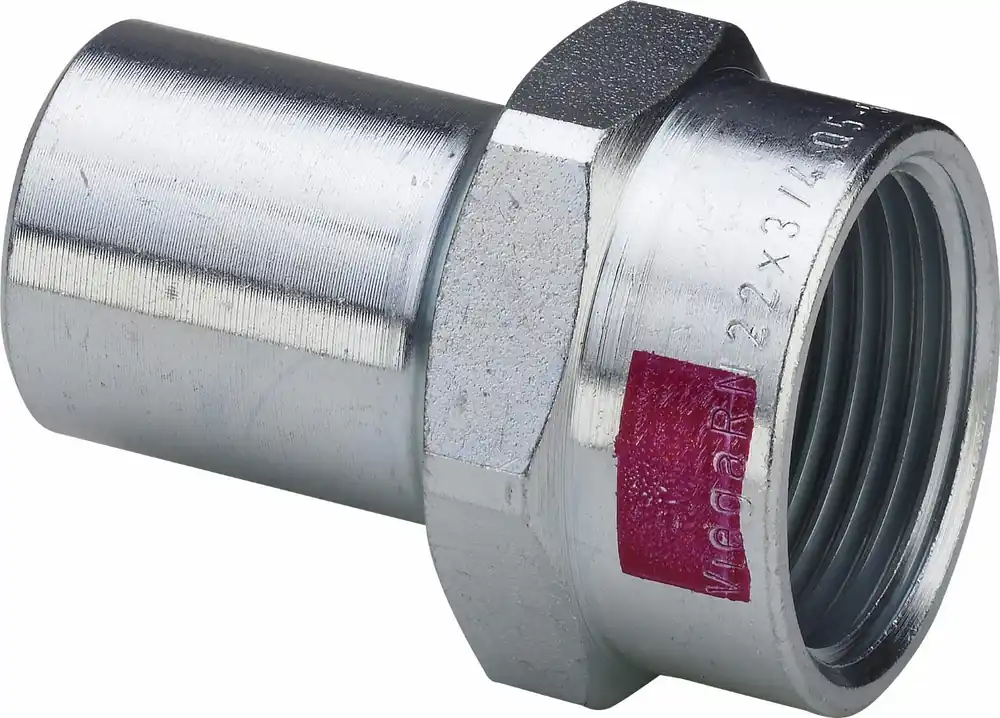 Viega Prestabo rechte koppeling, insteekkoppeling 15mm x 1/2", staal (pers x binnendraad) | Meest verkocht