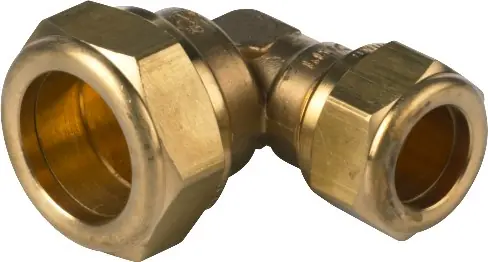 VSH messing knel haakse koppeling (verloopknie) 28 x 22 mm 2 x knel 0863599 - Extra korting