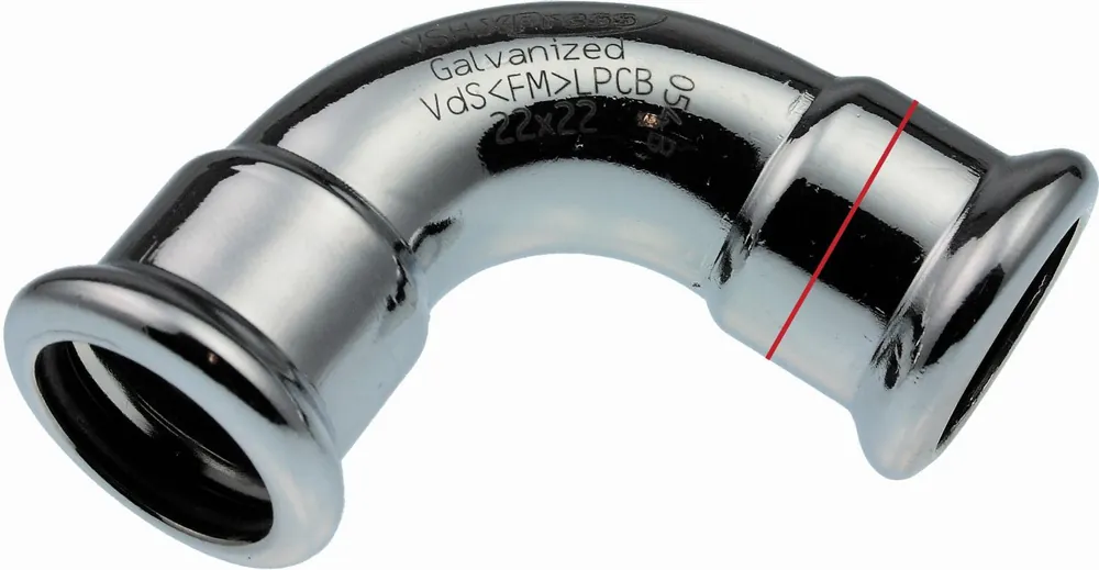 VSH XPress staal bocht 90° 15 x 15 mm 6201558 - Extra korting
