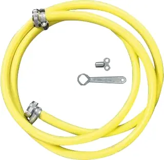 Vulslangset 2m compleet, met voorgemonteerde messing wartels 03-9029 - Scherp geprijsd