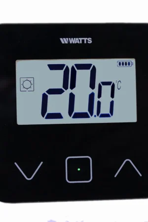 Watts digitale LCD touchscreen-thermostaat, zwart, voorzien van een backlight 900007930 - Voordelig