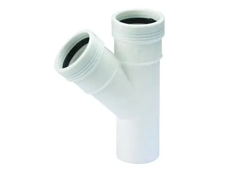 Makkelijk bestellen | Wavin Wafix PP fitting, PP T-stuk 45gr, 40mm (2x manchet) wit