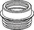 Aanbieding loopt bijna af - Wisa Closetafvoermanchet nummer 4 model NKS 116-125mm aansluitdiameter kunststof wit 7000120200