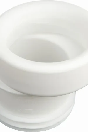 Wisa Closetafvoermanchet, nummer 7, model WISA, excentrisch, 96-110mm aansluitdiameter, 18,5mm sprong, kunststof, wit | Bestel vandaag