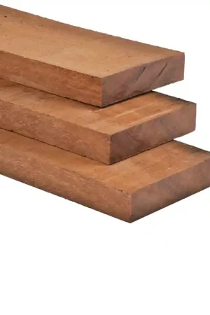 Hardhouten funderingsbalken Azobé 40x200x2750mm - fijnbezaagd BOUWSUB - Klantfavoriet