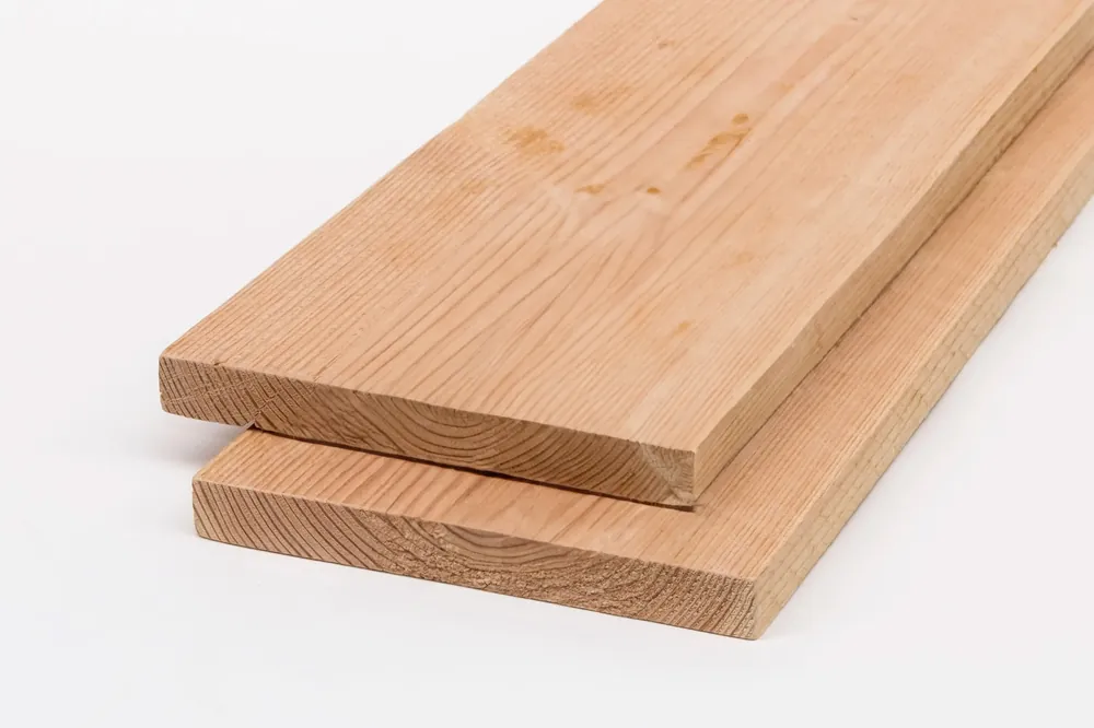 Zeer goed beoordeeld | Lariks plank 22x200x5000mm fijn bezaagd - onbehandeld BOUWSUB