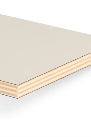 PAKAANBIEDING populieren multiplex met HPL - 18mm 130x305cm - wit - TST-structuur - 25 stuks BOUWSUB - Nog enkele stuks